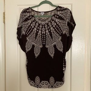 Charming Charlie top, dark brown